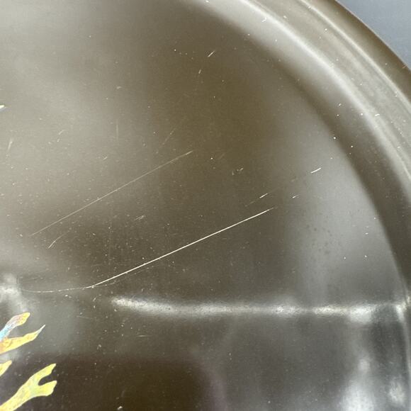 Vintage Owl Plate Tray & Bowl Couroc of Monterey MCM Mid Century Modern MCM - Picture 4 of 16